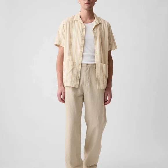 GAP | Pants | Linencotton 9s Loose Trousers | Poshmark